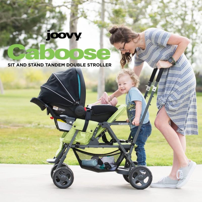 Joovy Caboose Graphite Stroller Appletree - 图片 3