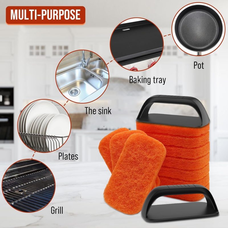 6 Or12-Piece kitchen & Flat Top Grill Cleaning Brush Kit for Blackstone - Image 9