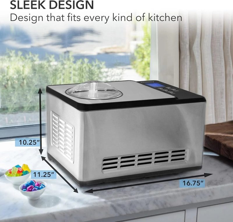 Whynter Built-in Compressor LCD Digital Display Automatic Ice Cream Maker Yogurt Maker - Image 5