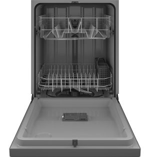 GE – Front Control Built-In Dishwasher with 59 dBA – Stainless steel