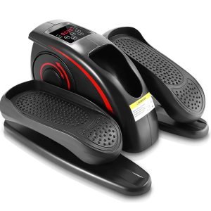 Under Desk Elliptical Machine, Ellipse Leg Exerciser for Seniors Fully Assembled, Quiet & Portable Electric Seated Pedal Exerciser with Remote Control & Adjustable Speeds