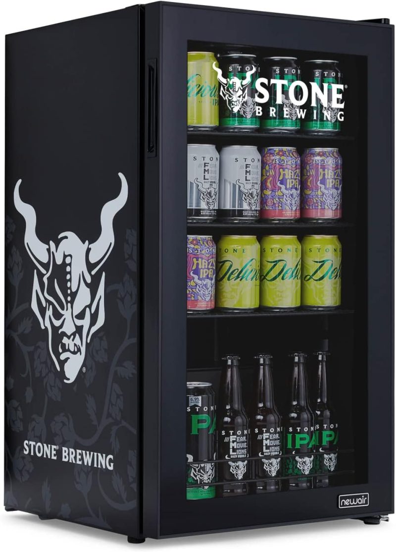 Beverage Refrigerator Cooler | 126 Cans Free Standing with Right Hinge Glass Door | Mini Fridge Beverage Organizer Perfect For Beer, Wine, Soda, And Cooler Drinks - Image 7