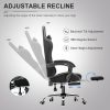 GTPLAYER Gaming Chair, Computer Chair with Footrest and Lumbar Support, Height Adjustable Game Chair with 360  -Swivel Seat and Headrest and for Office or Gaming (White) - Image 30