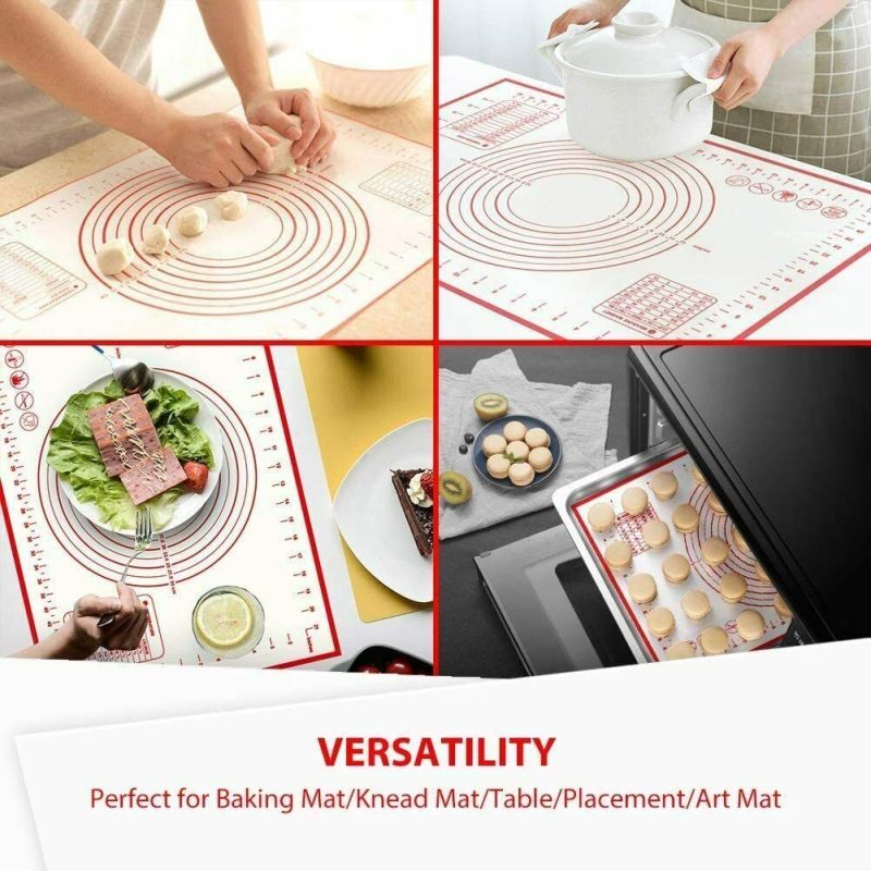2 Pack Silicone, Non Slip, Measurement Pastry Mat - Image 8