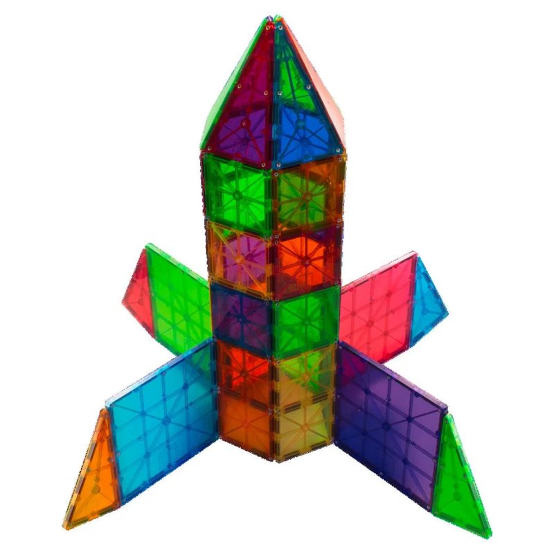 MAGNA-TILES Classic 100-Piece Magnetic Construction Set, The ORIGINAL Magnetic Building Brand - Image 5