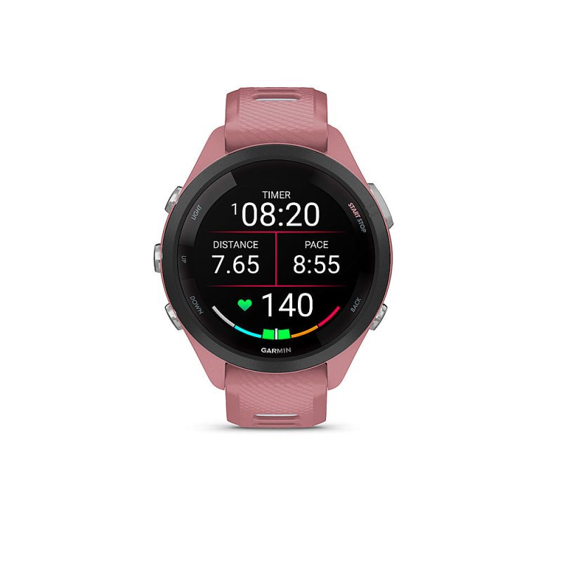 Garmin – Forerunner 265S GPS Smartwatch 42 mm Fiber-reinforced polymer – Black/Light Pink - Image 3
