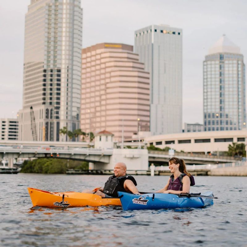 TUCKTEC Folding Kayak | Hard-Shell | 2-Minute Set-Up | Foldable, Portable Kayak Pink - Image 7