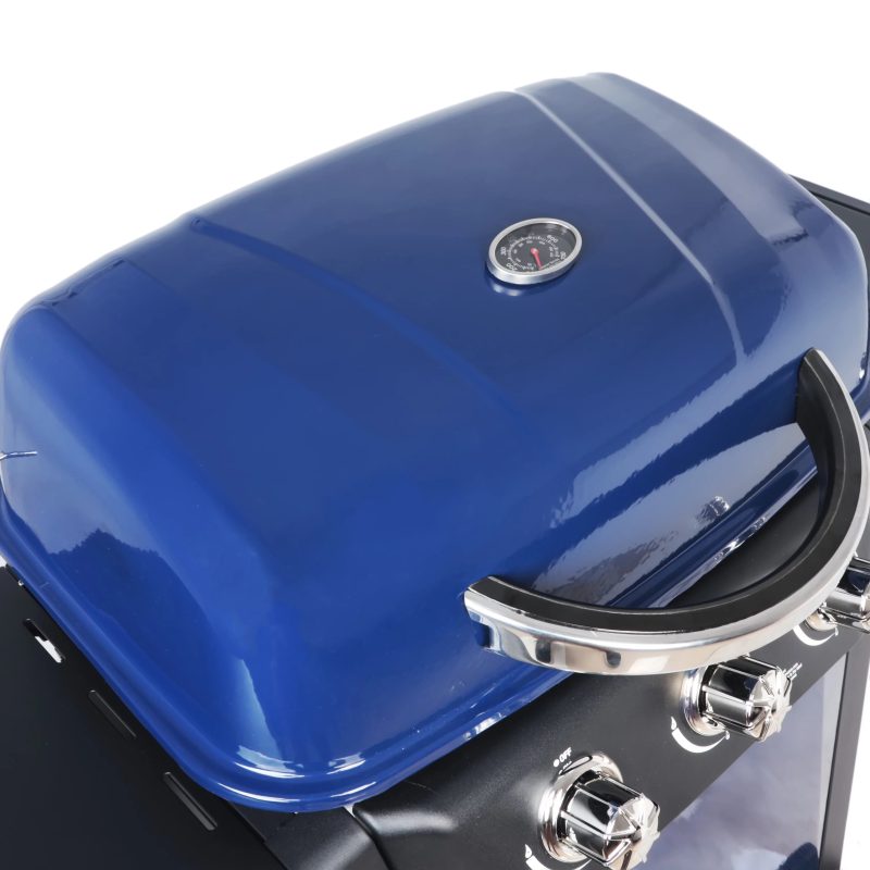 RevoAce 3 Burner Propane Gas Grill Including a Side Burner, Blue Sapphire, GBC1729WBS, New - Image 16