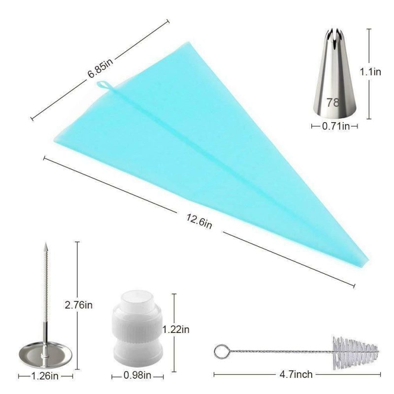 42Pcs Icing, Piping Nozzles, Pastry Tips, Cake, Sugar craft, Decorating Tools Set - Image 2