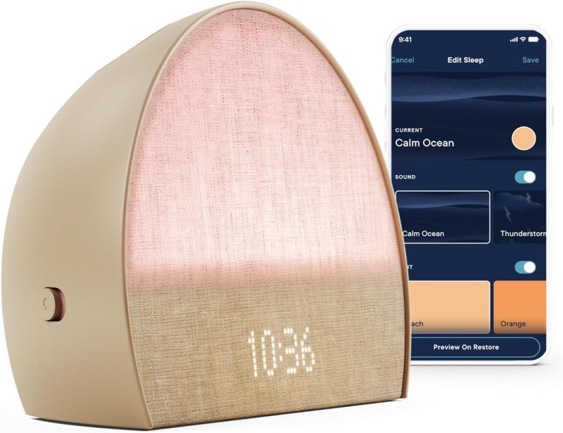 Hatch Restore 2 | Sunrise Alarm Clock | Sound Machine | Bedside Dream Machine | Smart Light | White Noise | Custom Sleep Routines | Dimmable Clock | Deep Sleep | Gentle Alarm | Wake Up Rested | – Putty - Image 5