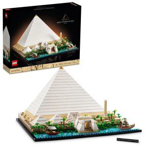 LEGO Architecture Great Pyramid of Giza Set 21058, Home Décor Model Building Kit, Creative Gift Idea