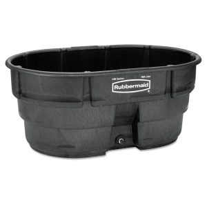 Rubbermaid FG424500BLA Stock Tank, 150 Gal Capacity, Plastic, Black