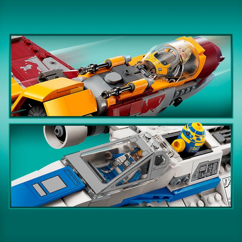 LEGO – Star Wars: Ahsoka New Republic E-Wing vs. Shin Hati’s Starfighter Building Toy Set 75364 - Image 3