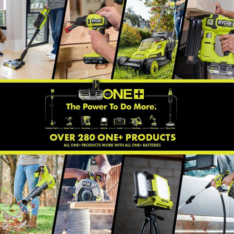 RYOBI ONE+ 18V Cordless Dual Function Portable InflatorDeflator with 2.0 Ah Battery P747-PBP006 - Image 14