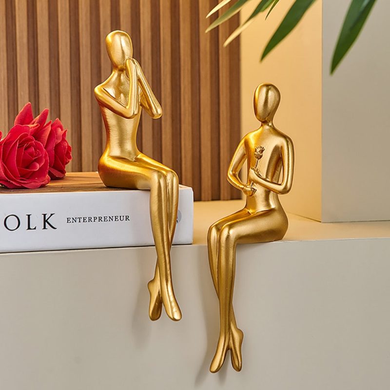 Abstract Golden Lover Decor - Image 10