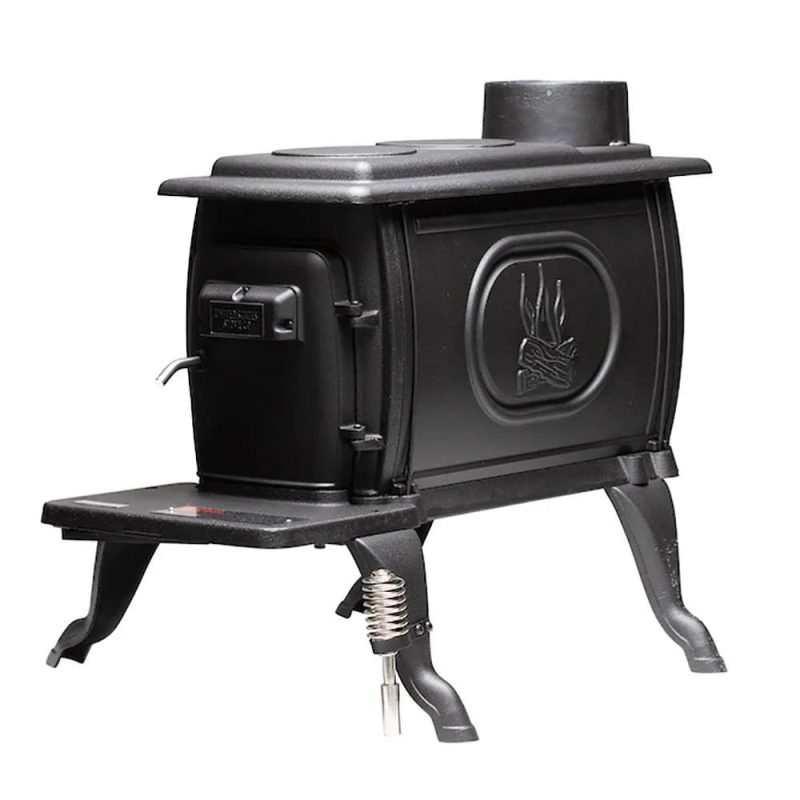 US Stove 900 Sq. ft. Cast Iron Wood Stove - Image 5