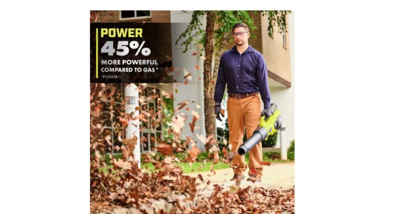 RYOBI 40V HP Brushless Whisper Series Leaf Blower, 730 CFM, 190 MPH, Cordless, Includes 2x 4.0 Ah Batteries & Charger, Quiet 57 dB - Image 6