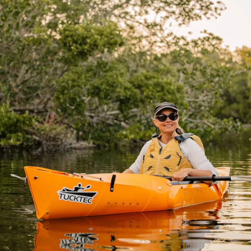 TUCKTEC Folding Kayak | Hard-Shell | 2-Minute Set-Up | Foldable, Portable Kayak Pink - Image 5