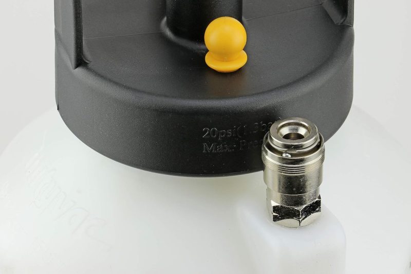 Professional Hydraulic Brake and Clutch Pressure Bleeding System, Integrated Safety and Pressure Relief Valve, 7 Master Cylinder Adapters and Storage Case - Image 4