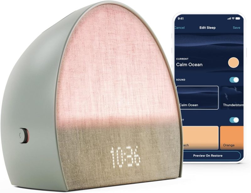 Hatch Restore 2 | Sunrise Alarm Clock | Sound Machine | Bedside Dream Machine | Smart Light | White Noise | Custom Sleep Routines | Dimmable Clock | Deep Sleep | Gentle Alarm | Wake Up Rested | – Putty - Image 9