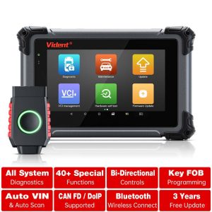 Vident Ismart 800 Pro BT Automotive Scan Tool, Full System Bi-Directional Car Scanner, 40+ Services Bluetooth Version