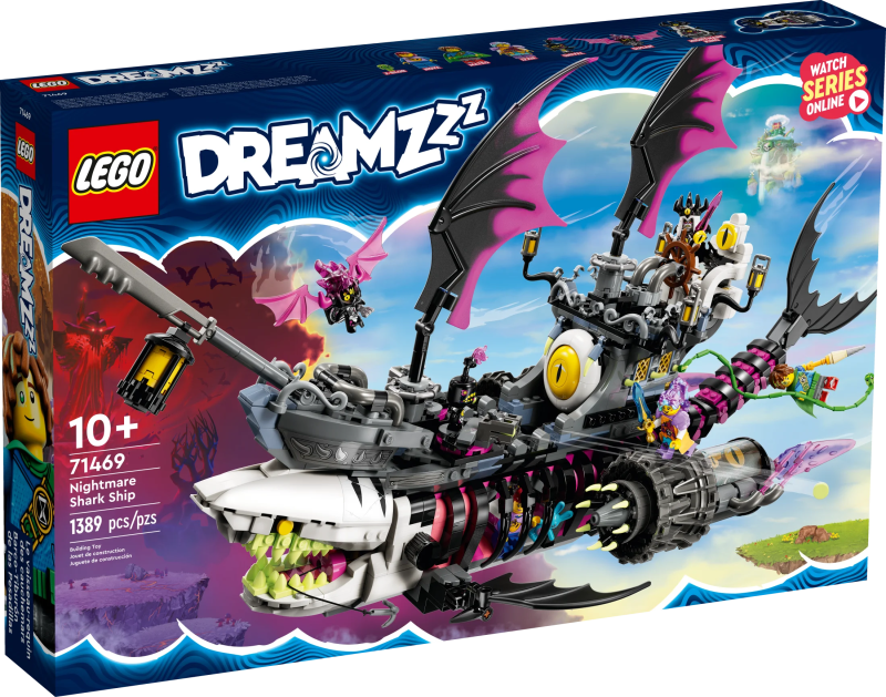 LEGO DREAMZzz Nightmare Shark Ship 71469, Construct the Building Toy Set as a Flying Pirate Ship or a Monster Truck, Includes 4 Minifigures, Shark Toy, Gift for Tweens and Kids Ages 10 and Up - Image 2