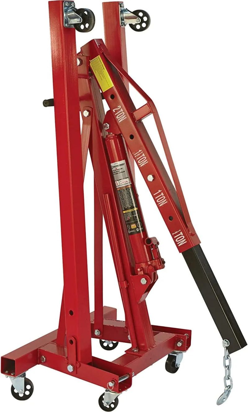 Strongway Hydraulic Engine Hoist with Load Leveler �C 2-Ton Capacity, 1in.-82 5/8in. Lift Range - Image 3