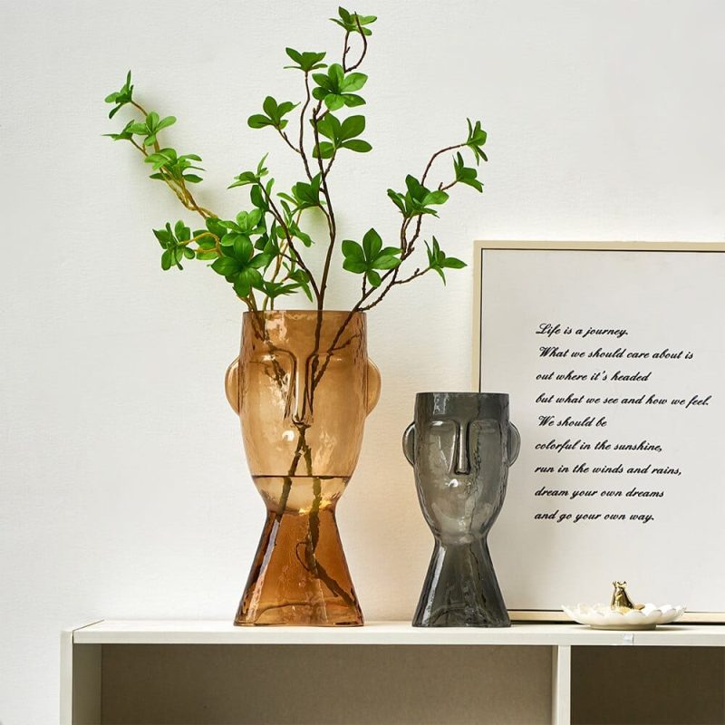 Abstract Human Face Flower Vase - Image 3
