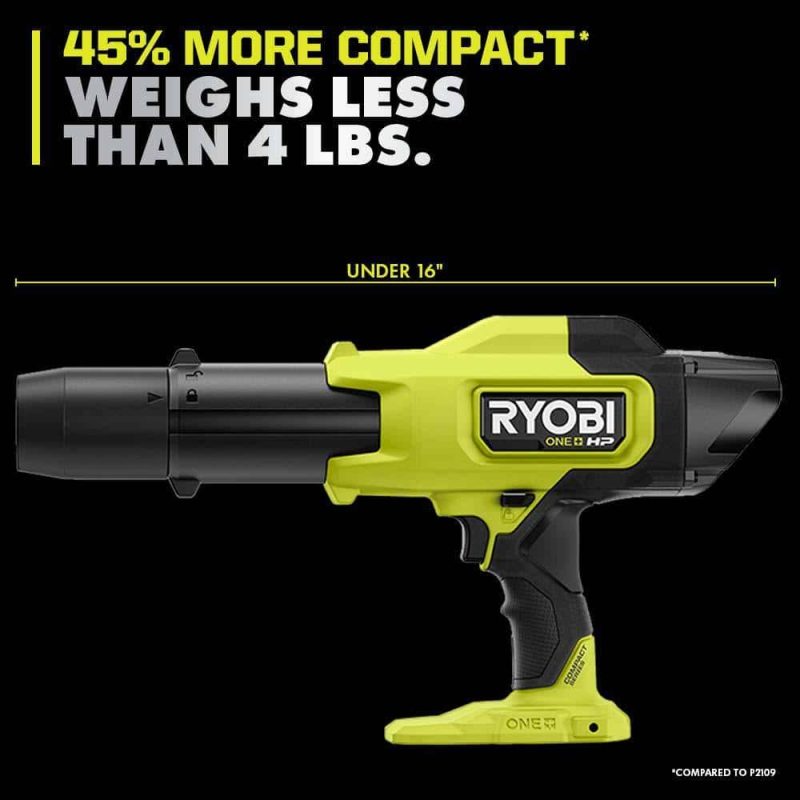RYOBI ONE+ HP 18V Brushless Cordless Compact Blower, 220 CFM, 140 MPH, Tool-Only - Image 7