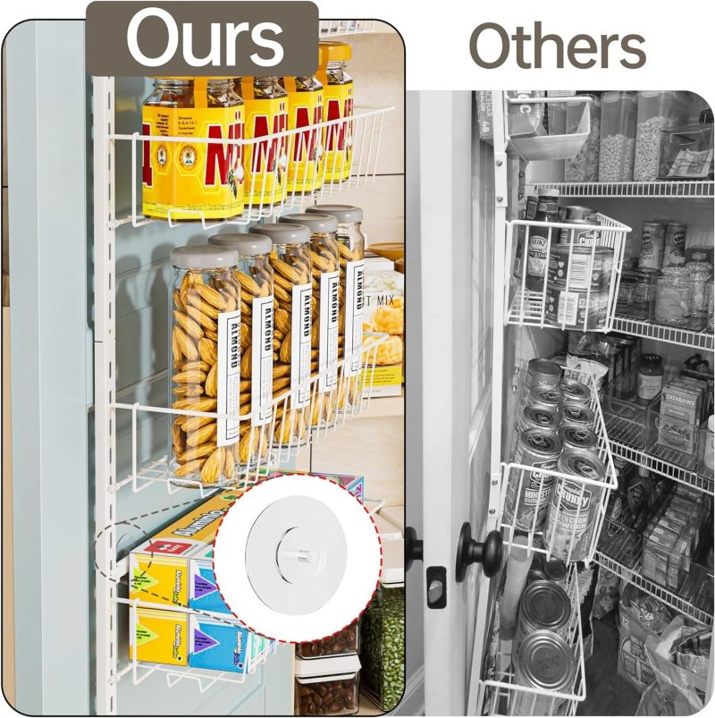 6-Tier Over The Door Adjustable Pantry Door Organizer - Image 5