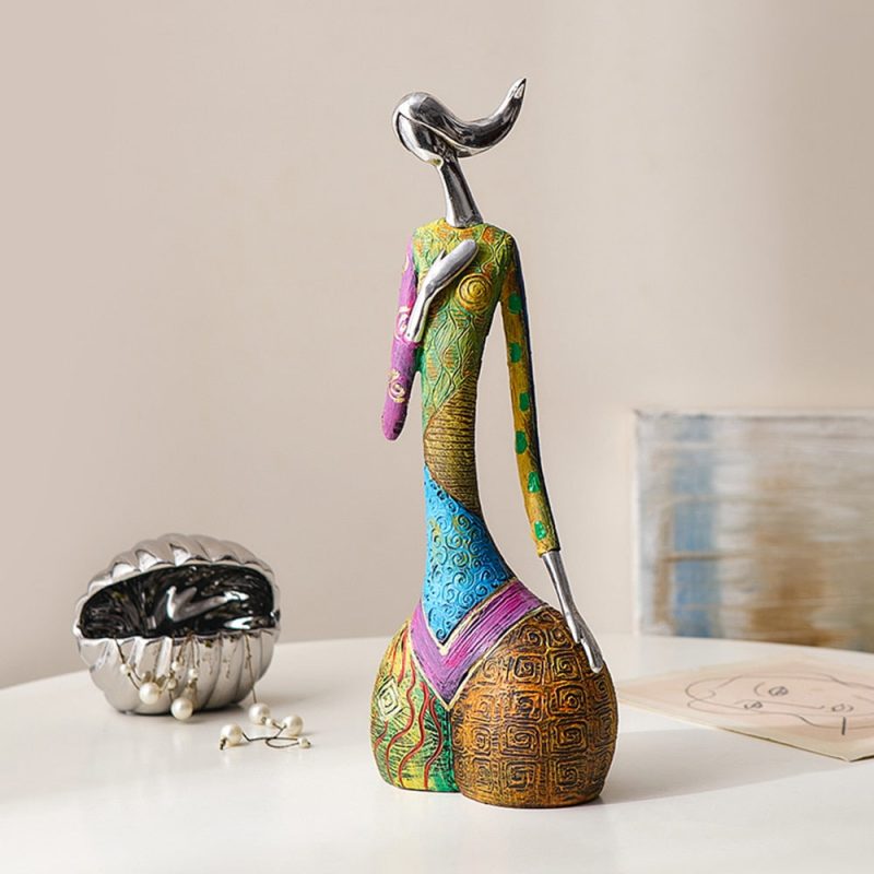 Abstract Cultural Woman Sculpture - Image 9