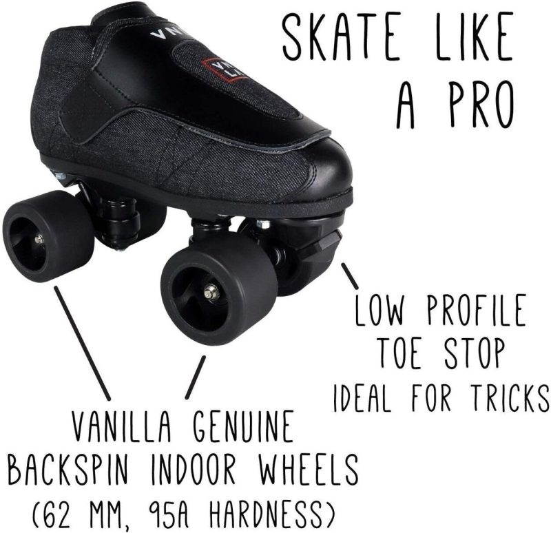 Junior Stealth Jam Skates for Men and Women - Indoor Unisex Roller Skates - 图片 5