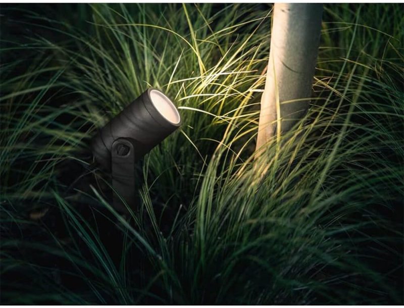 Philips Hue Lily Outdoor Smart LED Spot Light Kit, Color Changing, Weatherproof, Voice Control, 3-Pack - Image 7