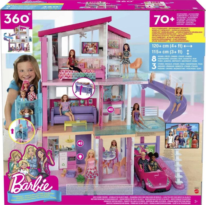 Barbie DreamHouse Dollhouse with 70+ Accessories, Working Elevator, Lights & Sounds - Image 6