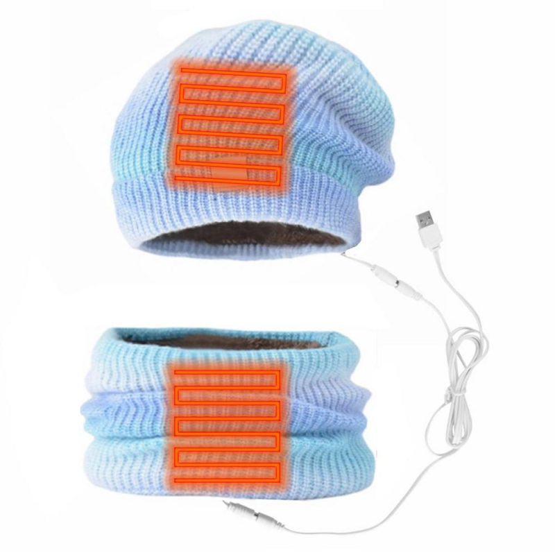 2-in-1 USB Heated Hat and Scarf Winter Set - Image 3