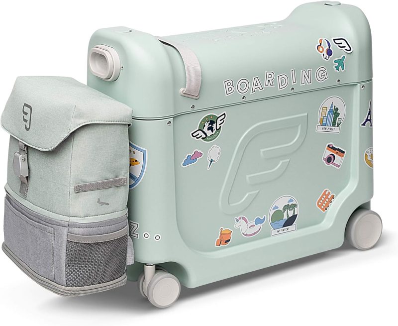 JetKids by Stokke Travel Bundle - Includes Kid Ride-On Suitcase & In-Flight Bed + Crew BackPack - Best for Ages 3-7 - 图片 4