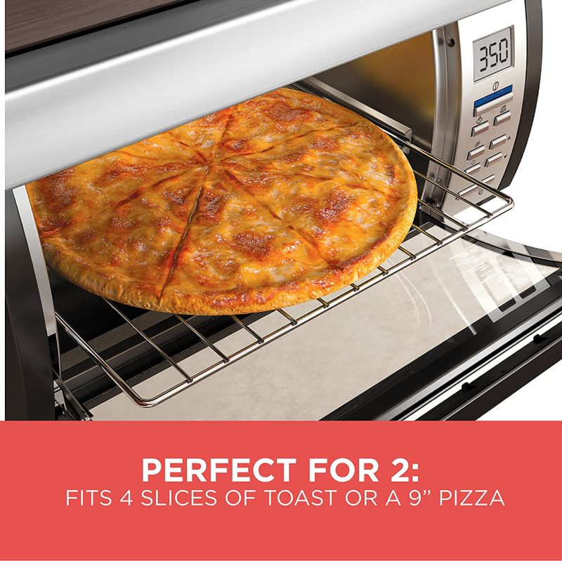 BLACK+DECKER SpaceMaker Under-Counter Toaster Oven, Digital Controls, Black/Stainless Steel, Fits 9��� Pizza - Image 6