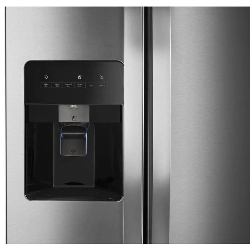 Whirlpool 36-Inch Wide Side-By-Side Refrigerator - 24 Cu. ft. Stainless Steel - Image 4