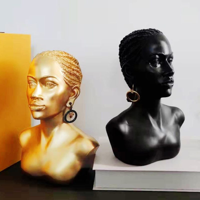 African Tribal Women Sculpture - Image 4
