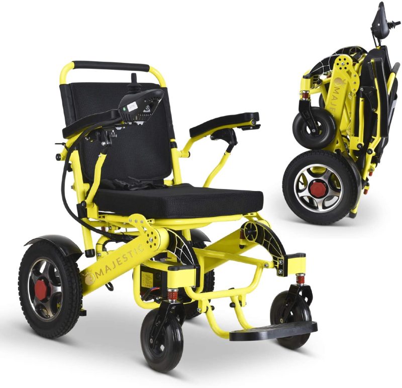 2020 New Folding Ultra Lightweight Electric Power Wheelchair, Silla de Ruedas Electrica, FDA Approved and Air Travel Allowed, Heavy Duty, Mobility Motorized, Portable Power (17.5′′ Seat Width) - Image 13