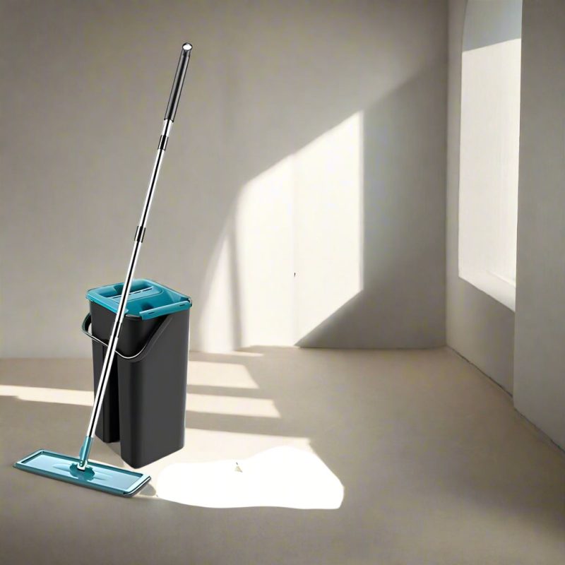 360° Rotating Microfiber Mop with Self-Squeeze Bucket – Eco-Friendly Floor Cleaning - Image 11