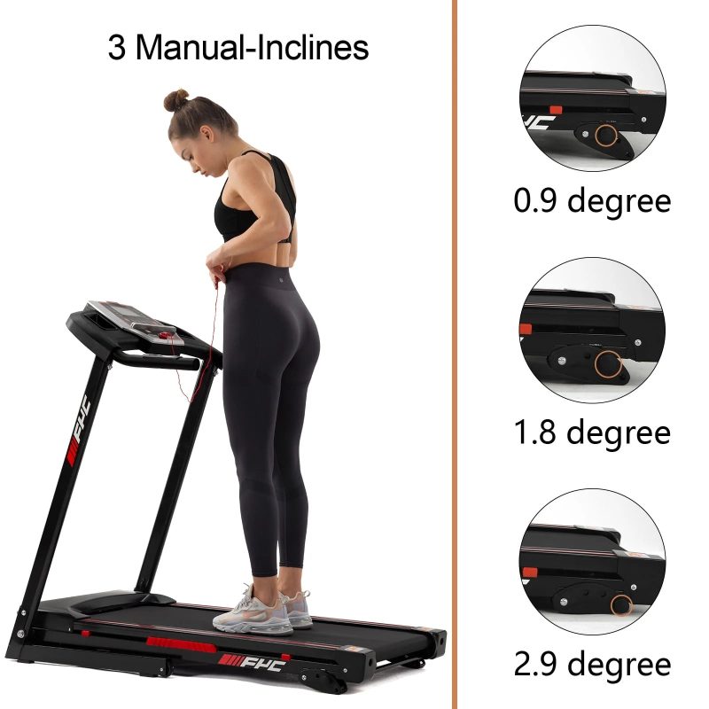FYC 3.5HP 330 LBS Weight Capacity Folding Treadmill with Incline, Portable Electric Treadmill for Home Running Walking Jogging Exercise w/ 12 Preset Programs, Indoor House Workout Training Exercise - Image 4