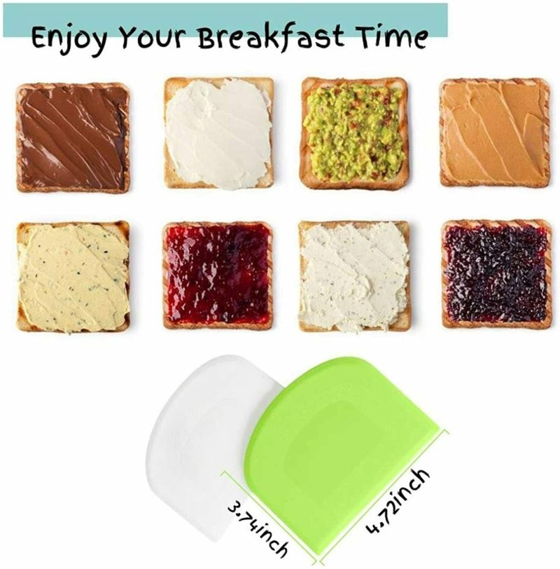 2 PCS Plastic Dough, Bowl,  Bench Scraper - Image 5