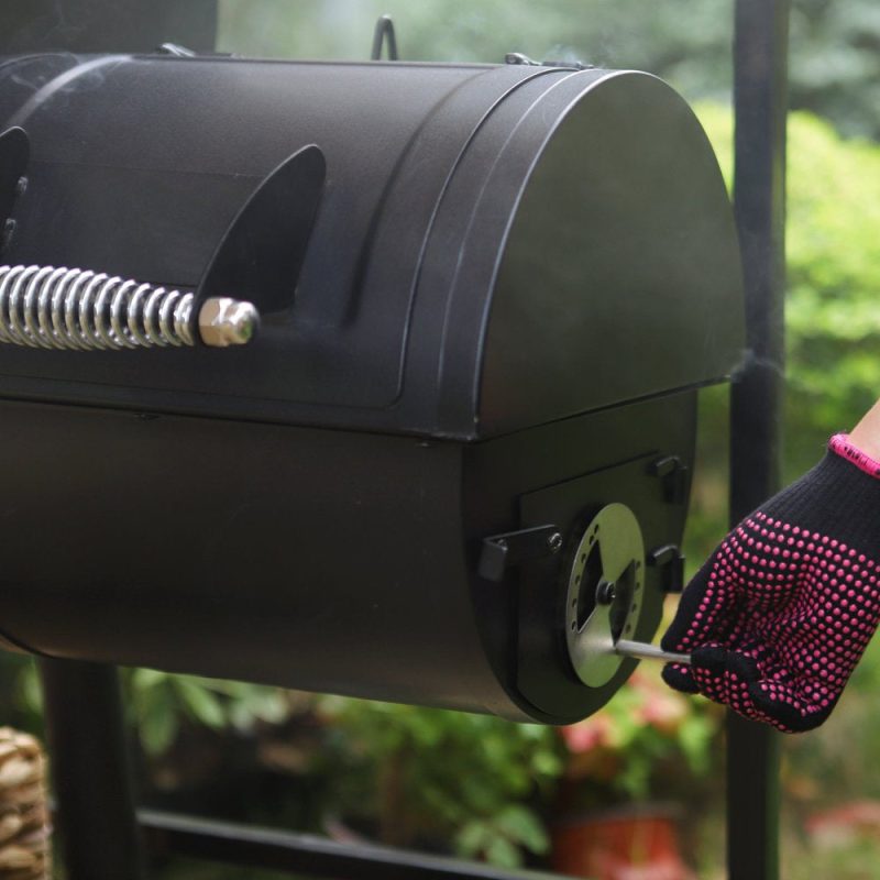 Sophia & William Portable BBQ Charcoal Grill with Offset Smoker - Image 8