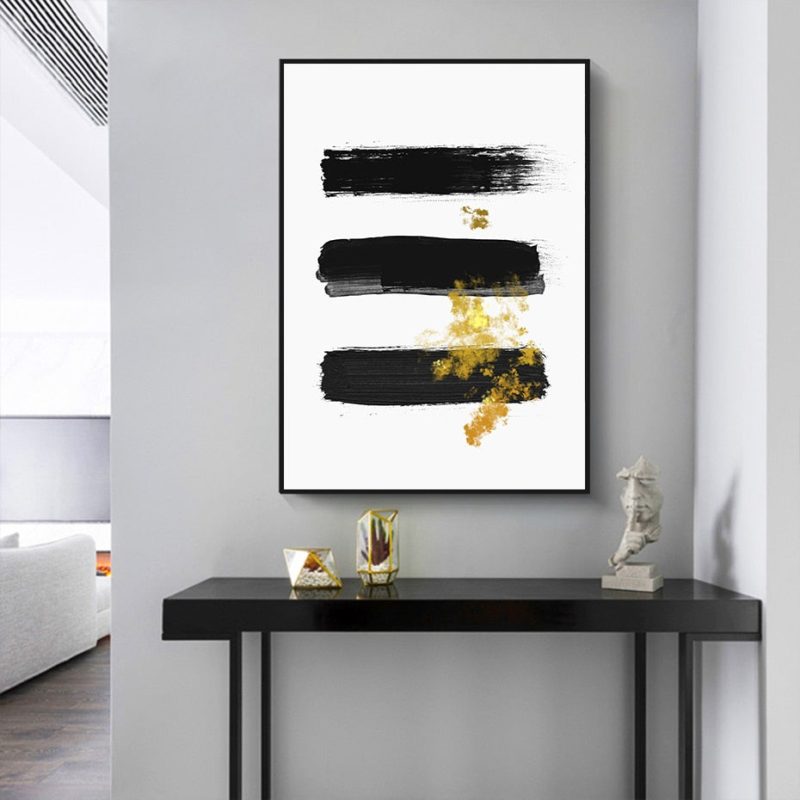 Abstract Gold Stroke