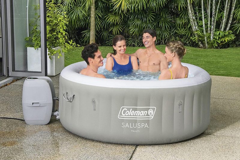 Coleman SaluSpa Tahiti Inflatable Hot Tub Spa, 2-4 Person AirJet Spa – Hot Tub - 图片 6