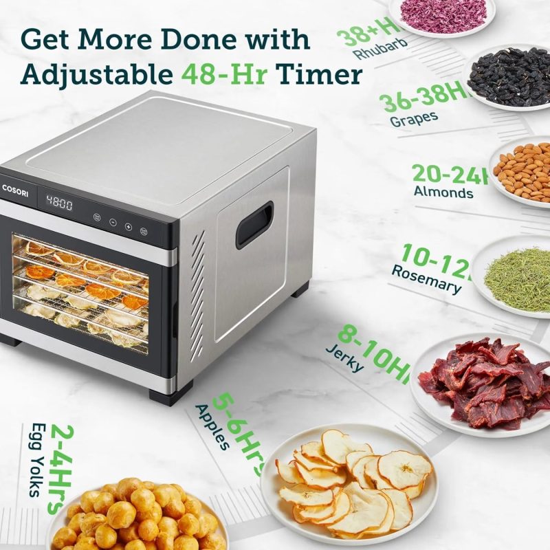 COSORI 6.5 sq. ft. Space Saving Time Food Dehydrator - Image 5