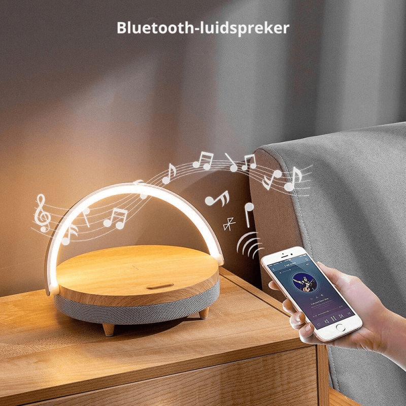 3-in-1 LED Lamp, Bluetooth Speaker & Wireless Charger | Smart Desk Light - Image 8