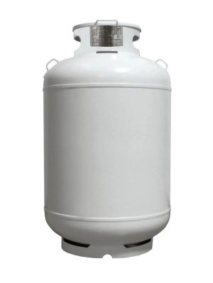 Flame King 420lb 120 gallon ASME Empty Propane Tank Cylinder with Float Gauge & Lid