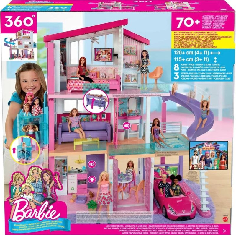 DreamHouse, Doll House Playset with 70+ Accessories Including Transforming Furniture, Elevator, Slide, Lights & Sounds - Image 6